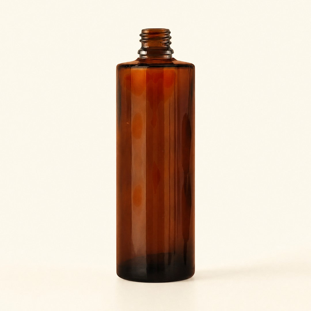 Pure Candle Supplies Melbourne 50ml amber glass cylinder perfume bottle for fragrance oils or body mists
