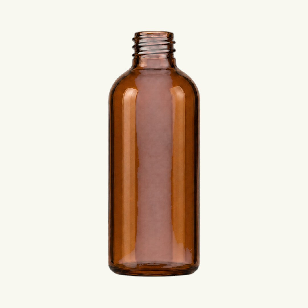 Pure Candle Supplies Melbourne 50ml amber glass room spray bottle with a threaded neck for mister attachments