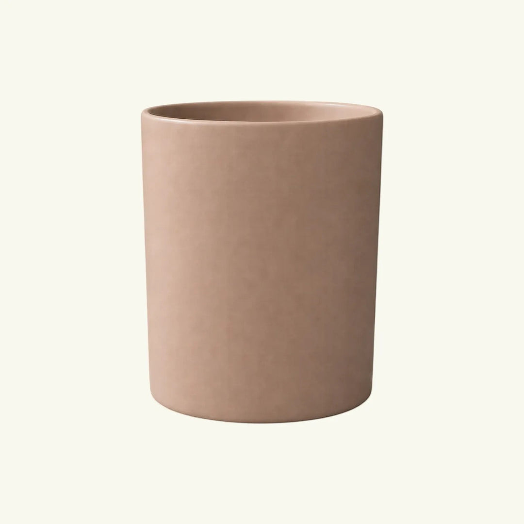 Pure Candle Supplies Melbourne Bobby medium candle jar in nude with a thick glass wall and flawless finish.