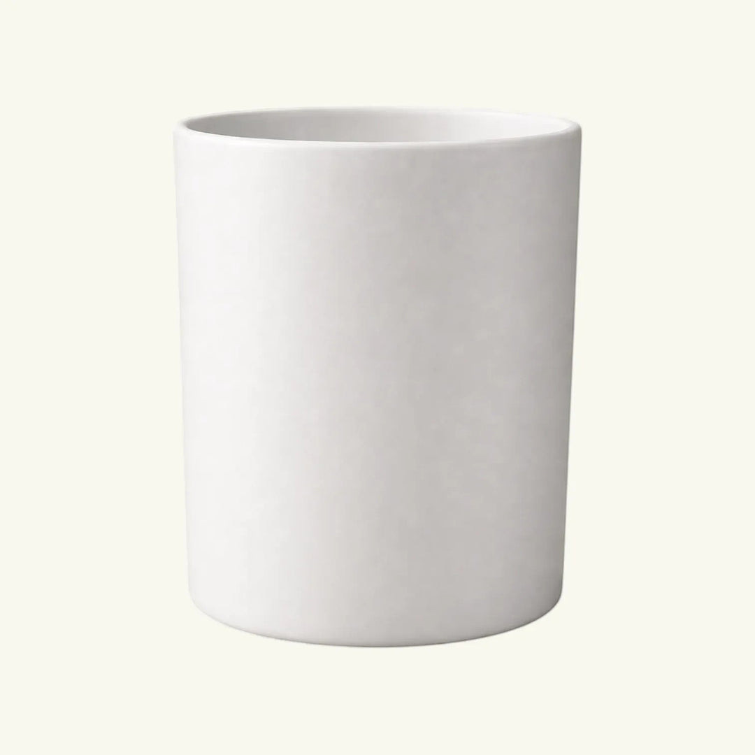 Pure Candle Supplies Melbourne Bobby large satin white glass candle jar with thick walls and flawless finish.