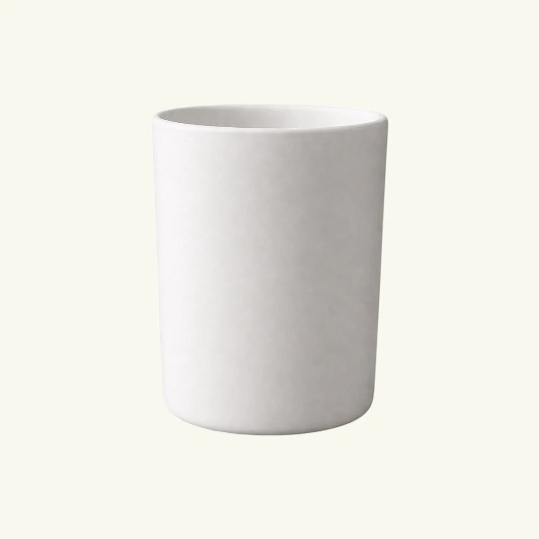 Pure Candle Supplies Melbourne Bobby candle jar in matte white glass with a thick wall and flawless finish. Medium size.