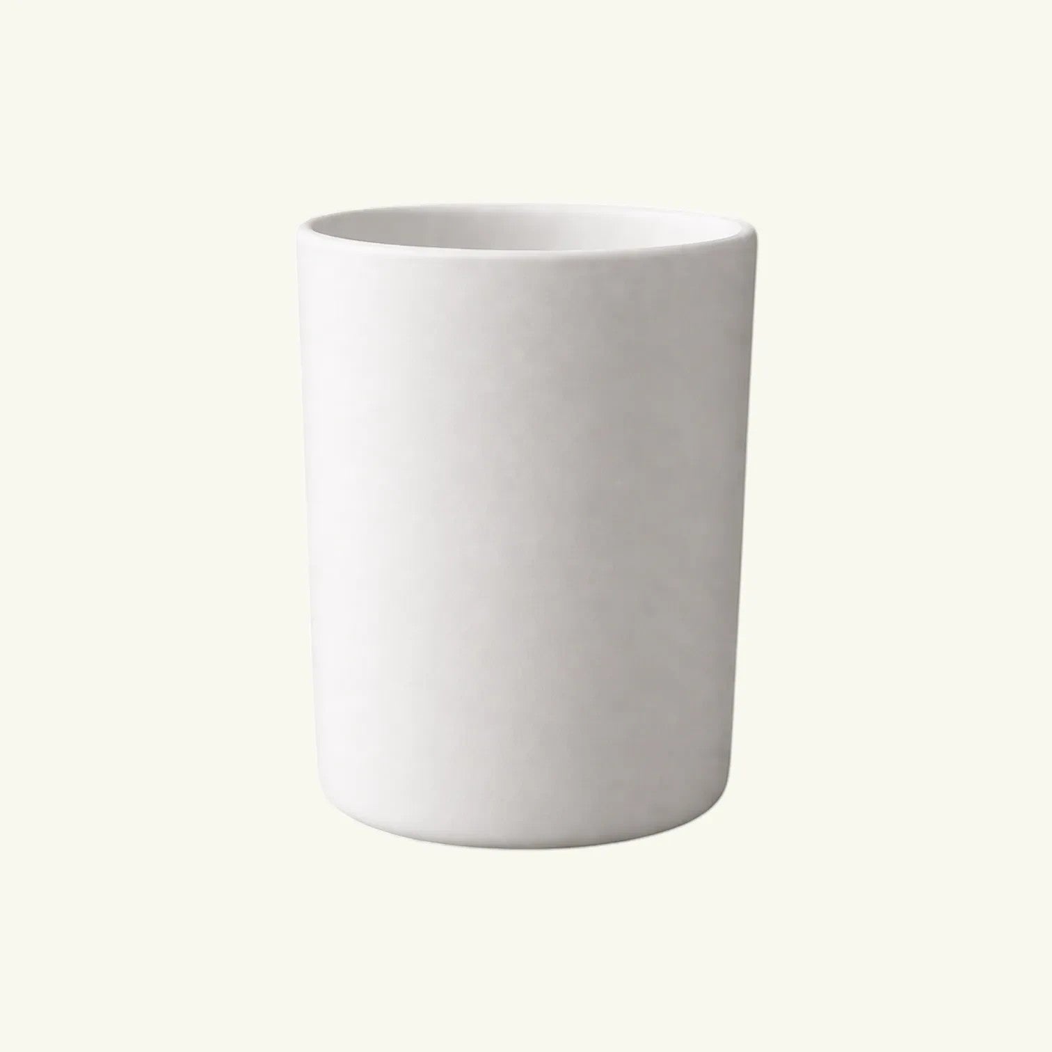 Pure Candle Supplies Melbourne Bobby candle jar in matte white glass with a thick wall and flawless finish. Medium size.