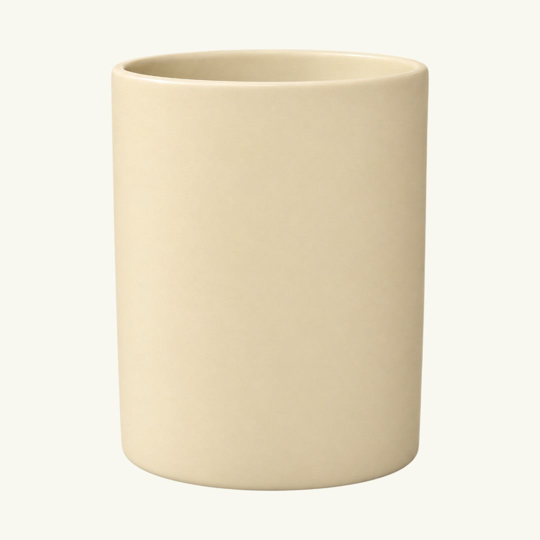 Pure Candle Supplies Melbourne extra large Bobby candle jar in a matte nude finish with thick glass walls.