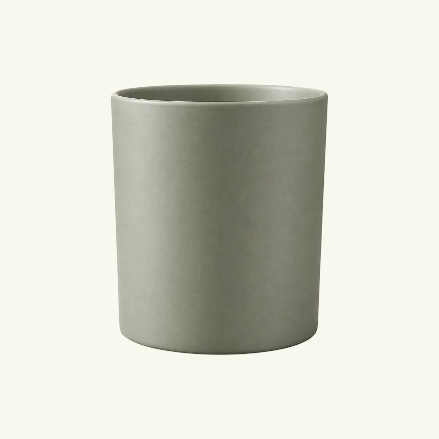 Pure Candle Supplies Melbourne Bobby candle jar in sage green glass, medium size, traditional design with thick walls.