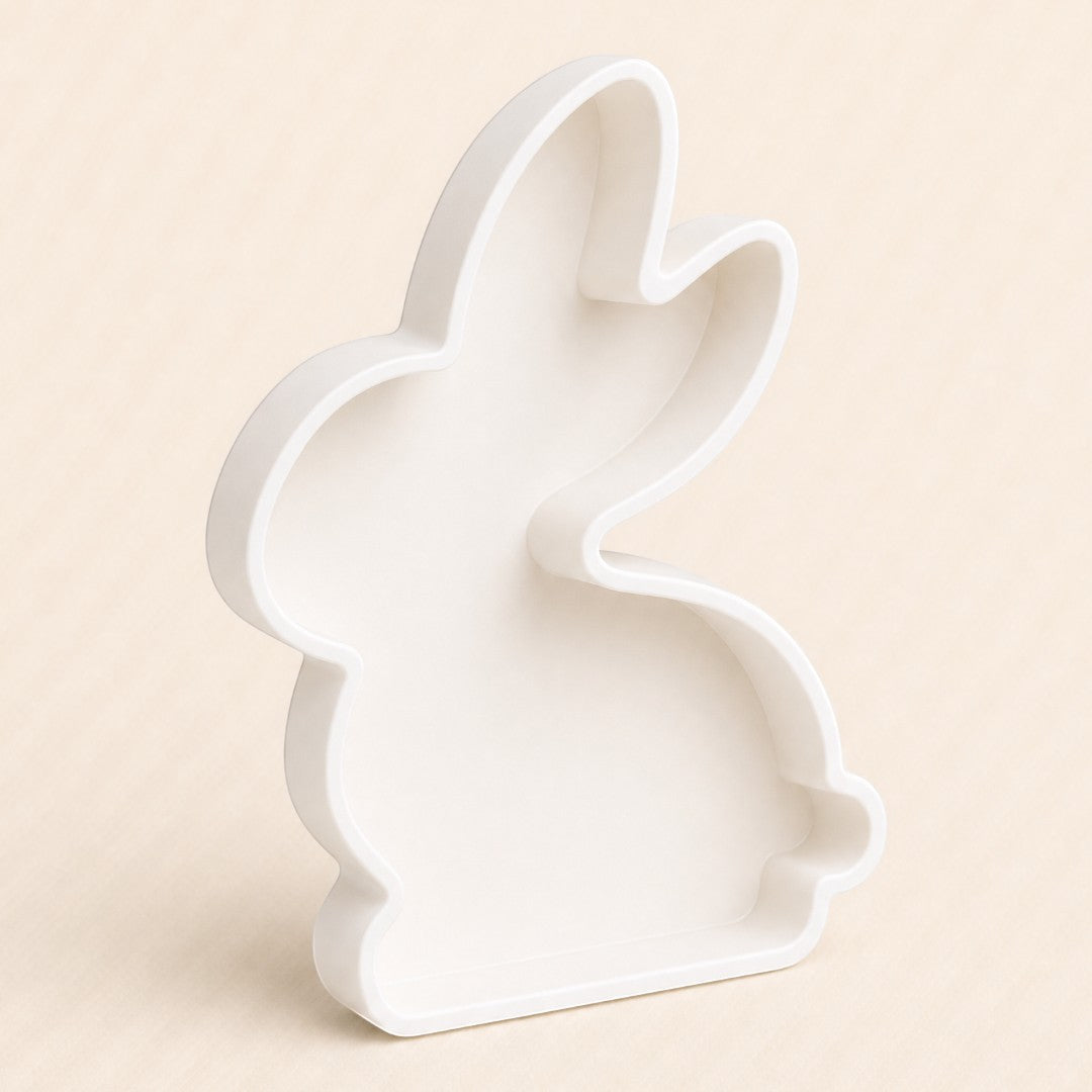 Pure Candle Supplies Melbourne white silicone bunny candle mould for Easter themed candle making