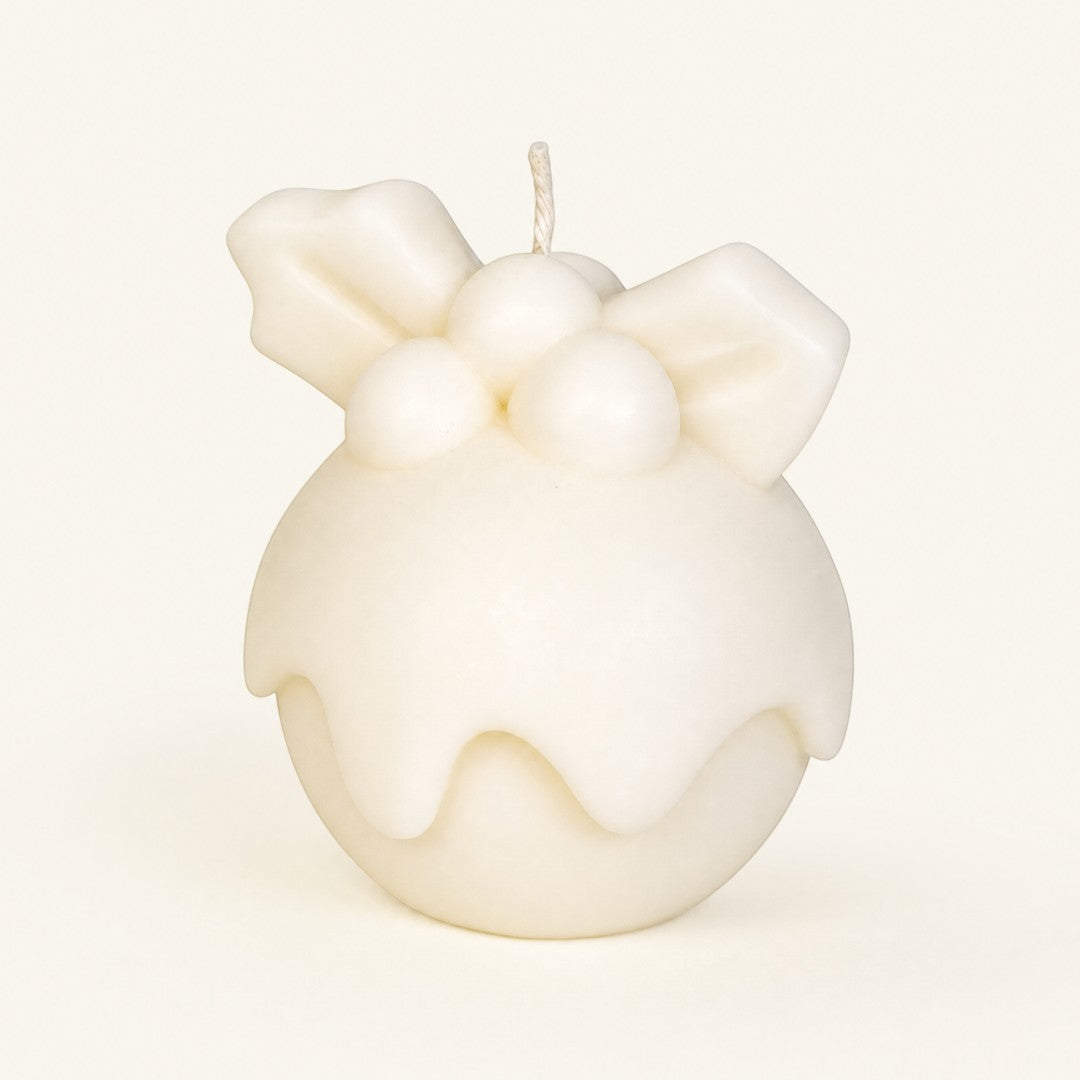 Pure Candle Supplies Melbourne Christmas pudding shaped silicone candle mould for festive DIY candle making