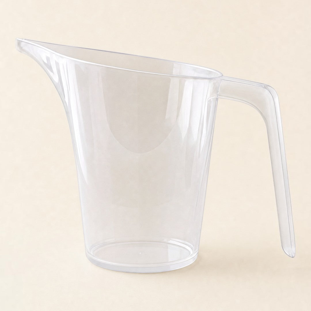 Pure Candle Supplies Melbourne clear plastic pouring jug with a long precision spout for candle making