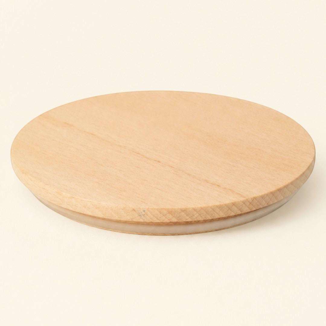 Pure Candle Supplies Melbourne extra large pine timber candle lid with a 4mm profile for a luxury finish.
