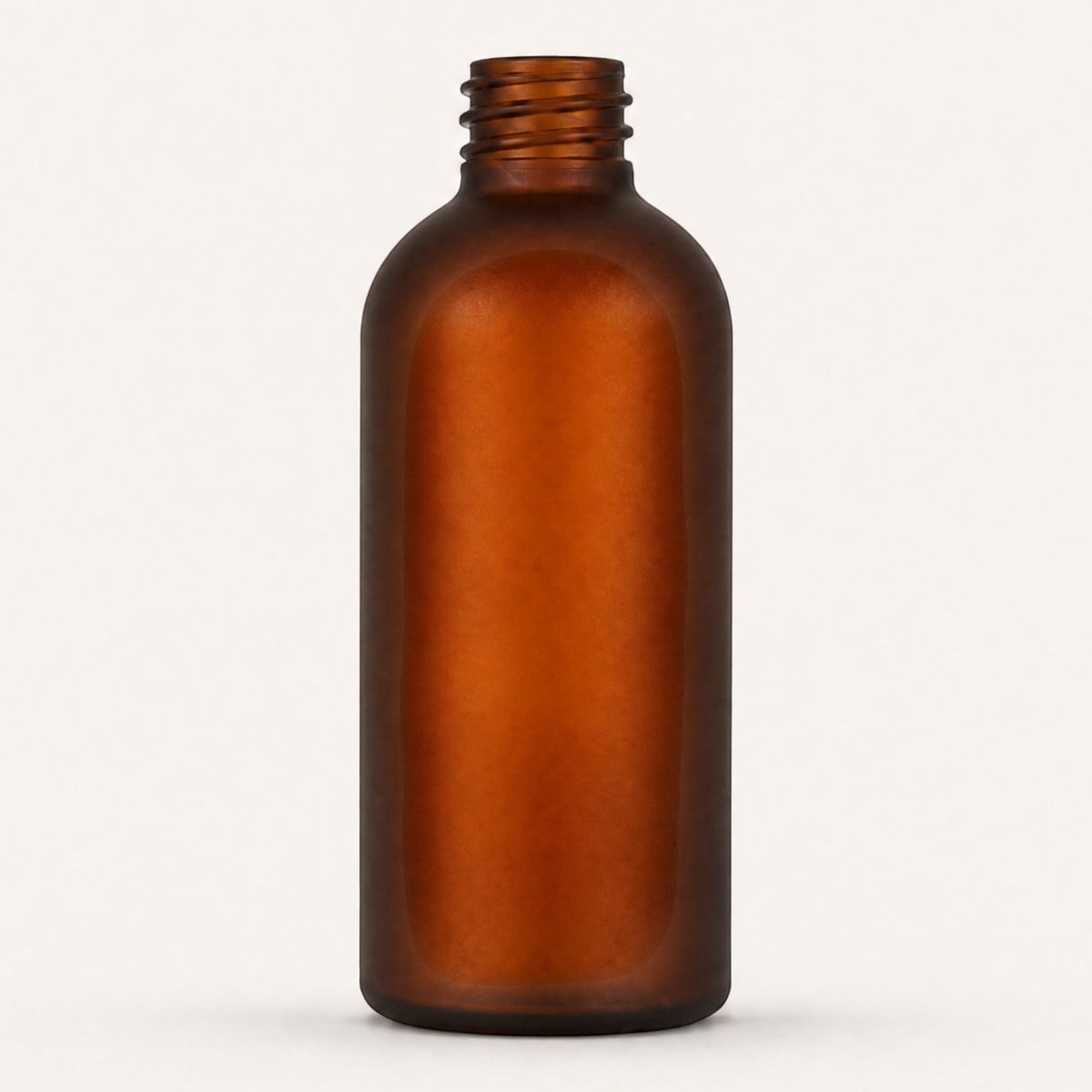 Pure Candle Supplies Melbourne 100ml frosted amber glass room spray bottle with a threaded neck for mister caps