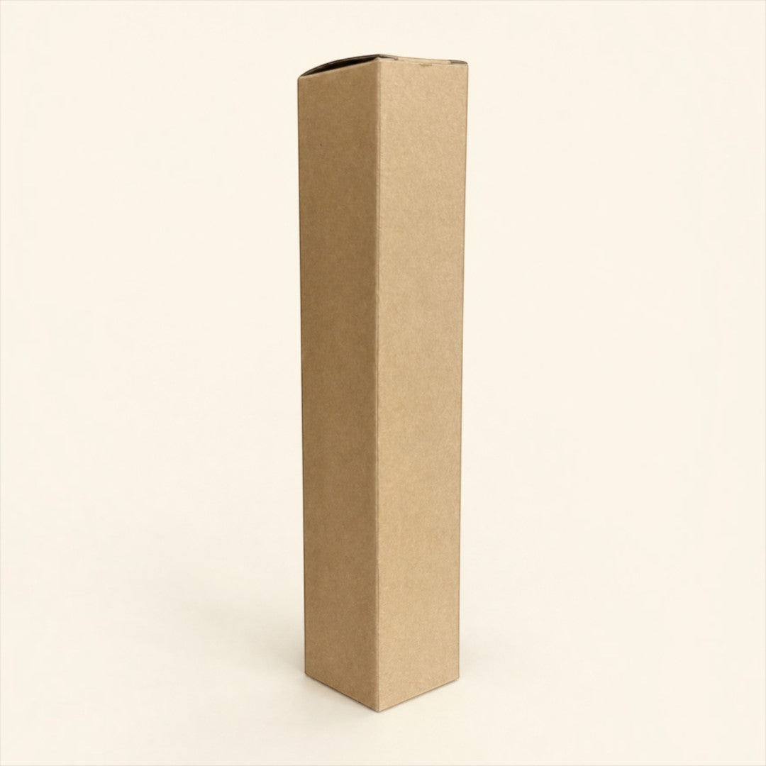 Pure Candle Supplies Melbourne 50ml kraft cardboard perfume bottle packaging with an origami interlocked base