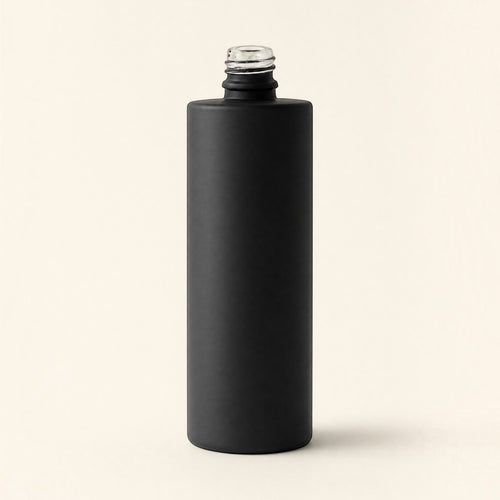 Perfume Bottle - Cylinder - Matte Black - 50ml