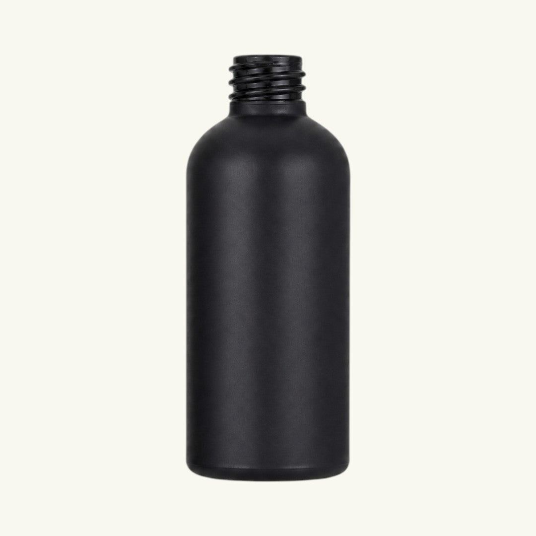 Pure Candle Supplies Melbourne 50ml matte black glass room spray bottle with a smooth dual layer finish