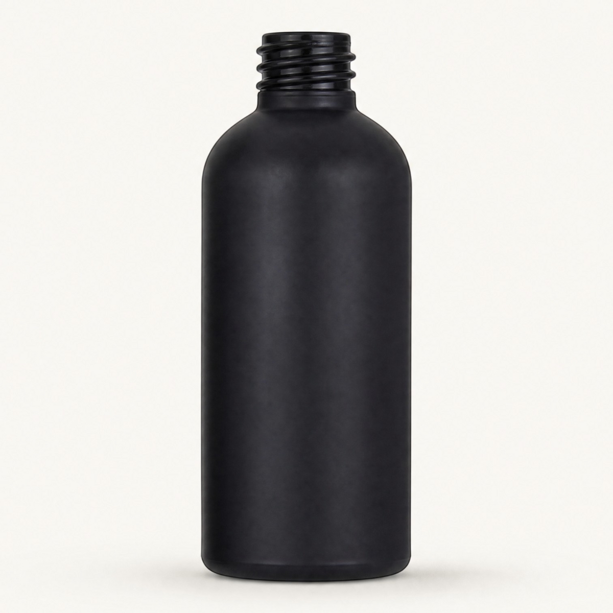 Pure Candle Supplies Melbourne 100ml matte black glass room spray bottle with a sleek finish.
