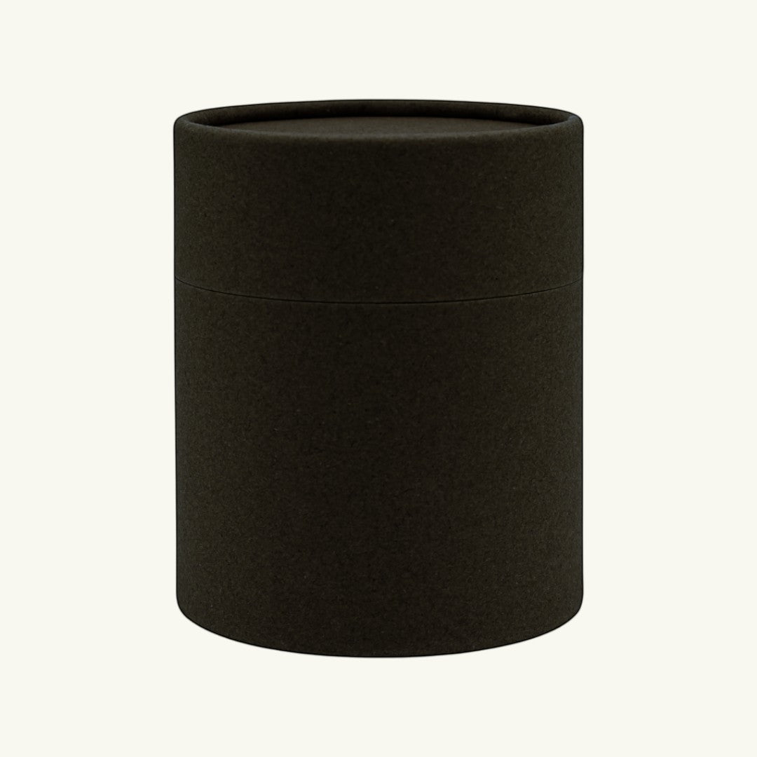Pure Candle Supplies Melbourne matte black kraft paper cylindrical packaging tube for retail and shipping