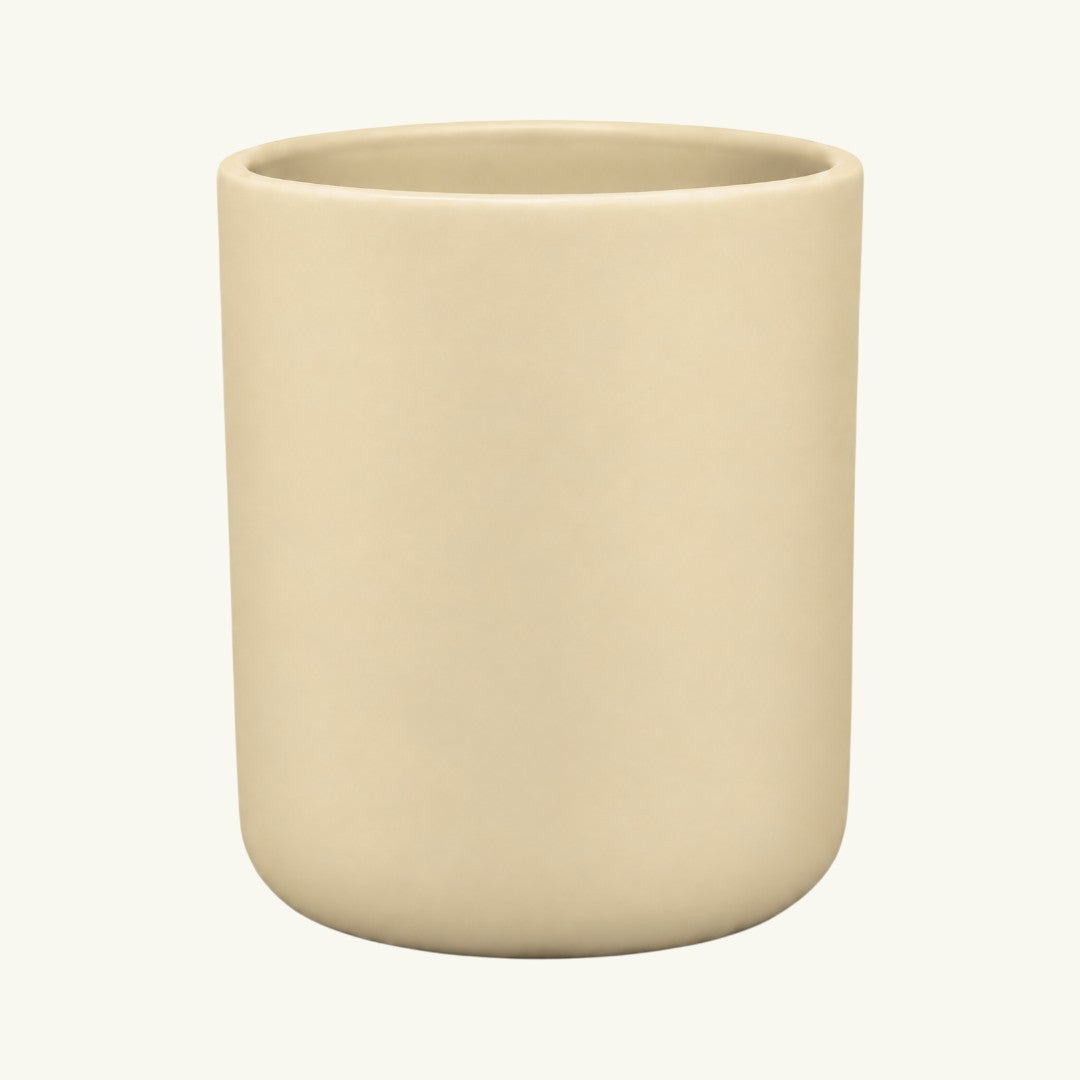 Pure Candle Supplies Melbourne extra large Sienna candle jar in a matte nude finish with a curved base design.