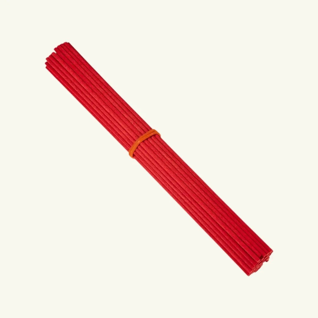 Pure Candle Supplies Melbourne red 20cm polyester fibre reed sticks for optimal fragrance oil diffusion