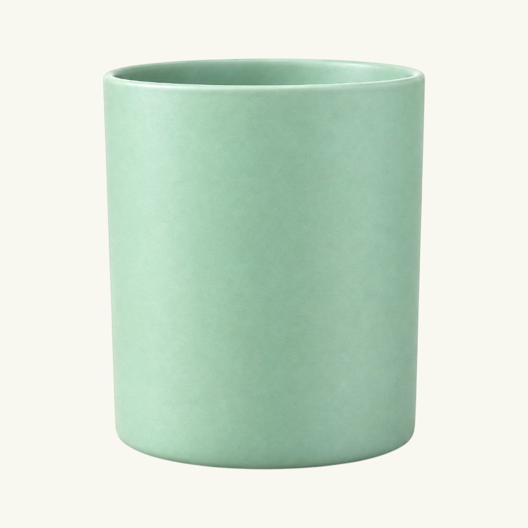 Pure Candle Supplies Melbourne extra large sage green Bobby candle jar with a thick glass wall and smooth finish.