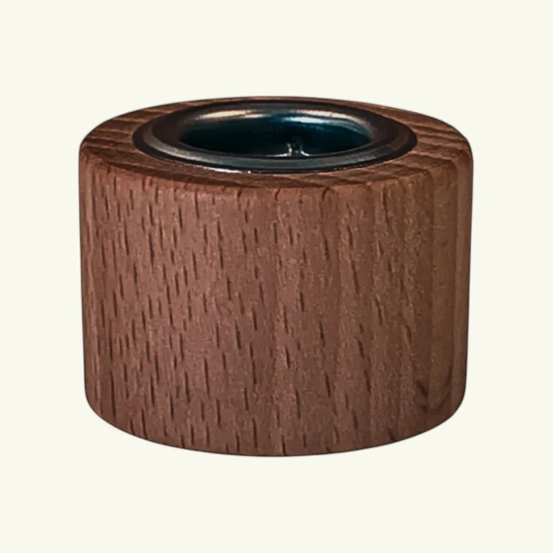 Pure Candle Supplies Melbourne walnut wood diffuser cap for 100ml and 200ml glassware bases with screw-on design