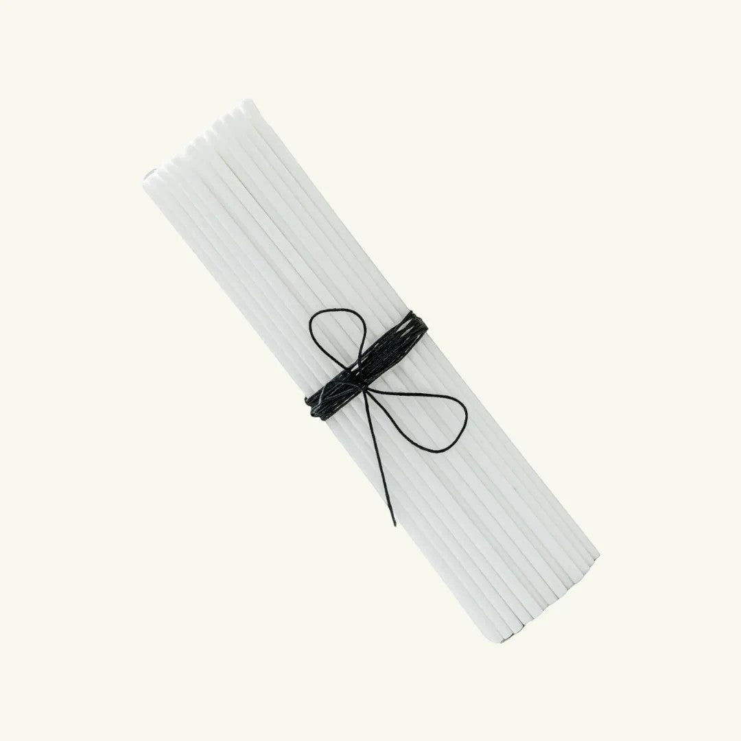 Pure Candle Supplies Melbourne 30cm white polyester fibre reed sticks for optimal fragrance oil diffusion