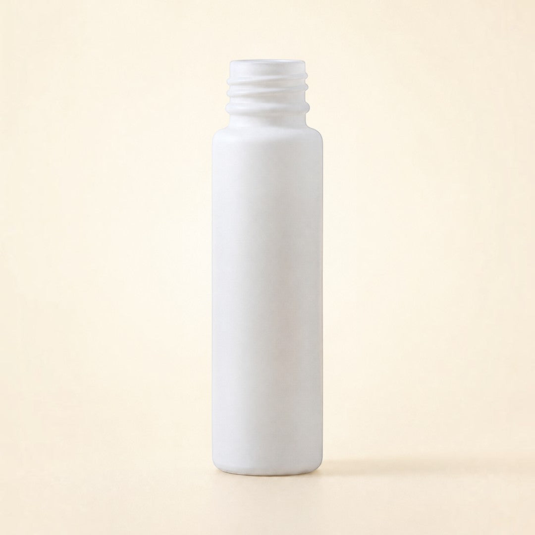Pure Candle Supplies Melbourne 10ml white glass cylinder perfume bottle for travel or fragrance sampling