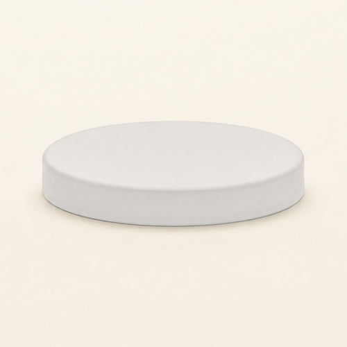 Metal Lid - White - Medium - Clearance