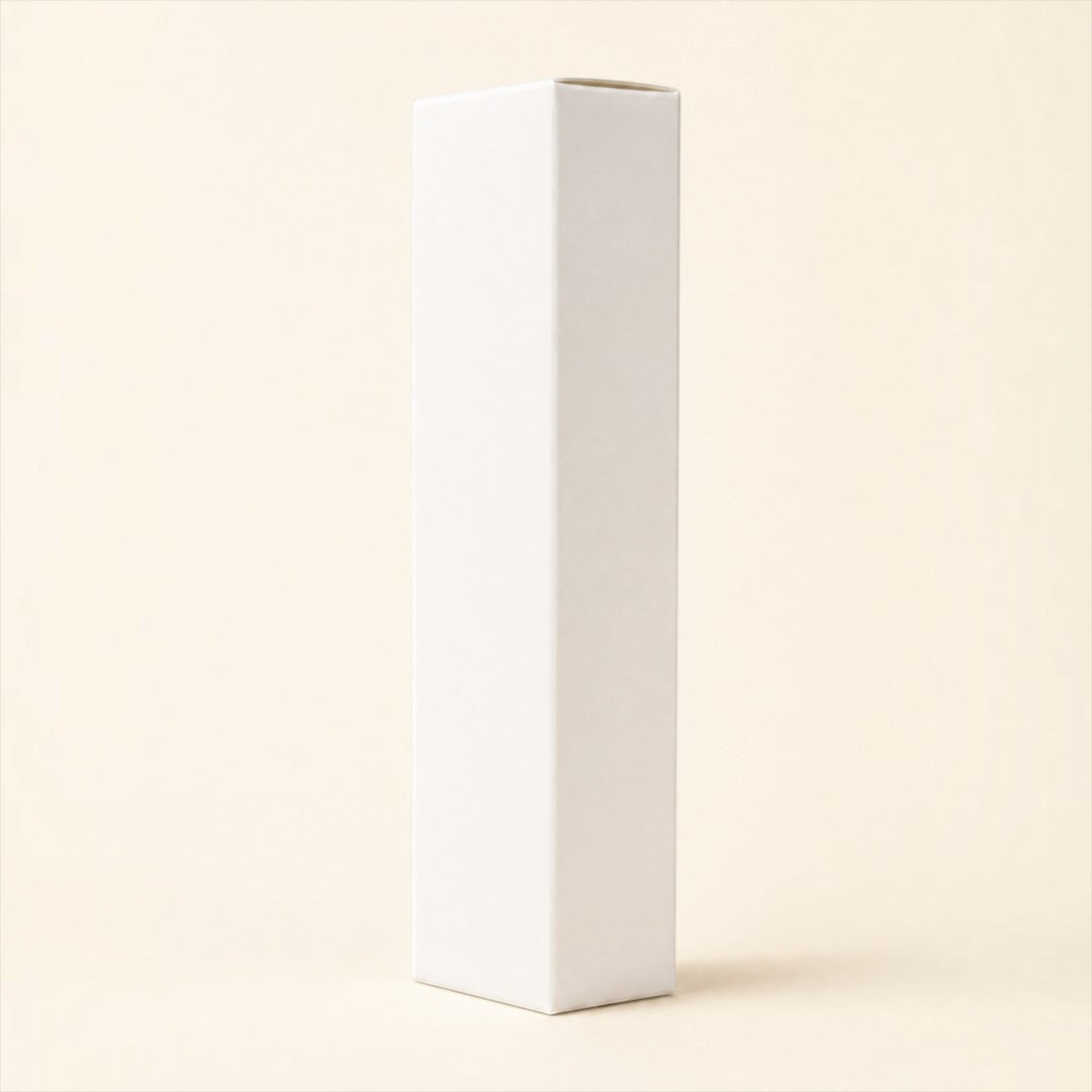 Pure Candle Supplies Melbourne white 50ml perfume bottle packaging made from premium cardboard with origami base