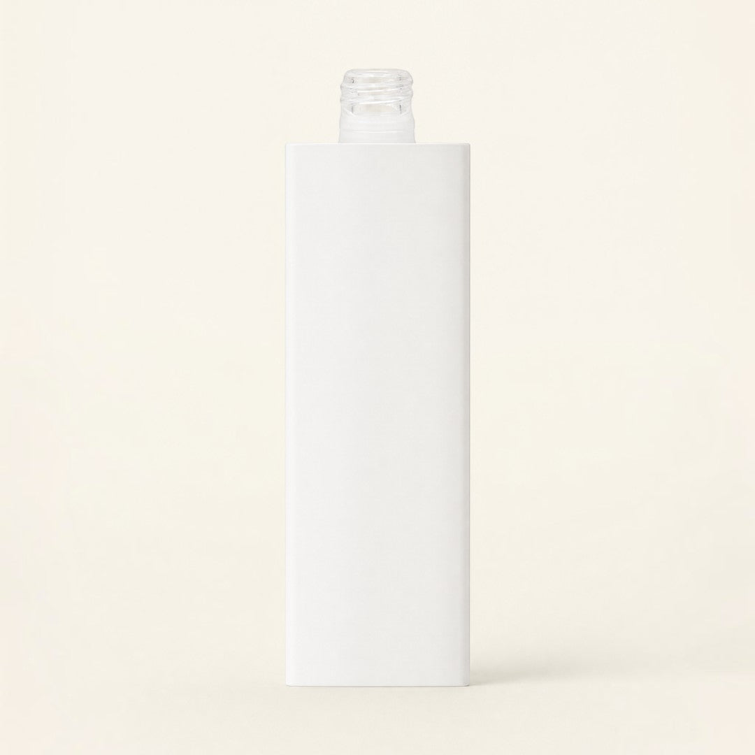 Pure Candle Supplies Melbourne 50ml rectangular glass perfume bottle with a glossy white dual-layer finish