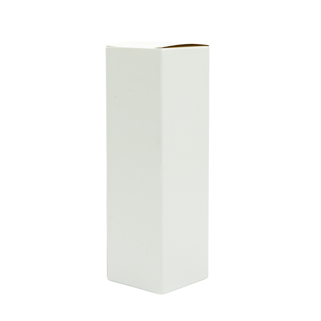matte white box packaging for 100ml spray bottle