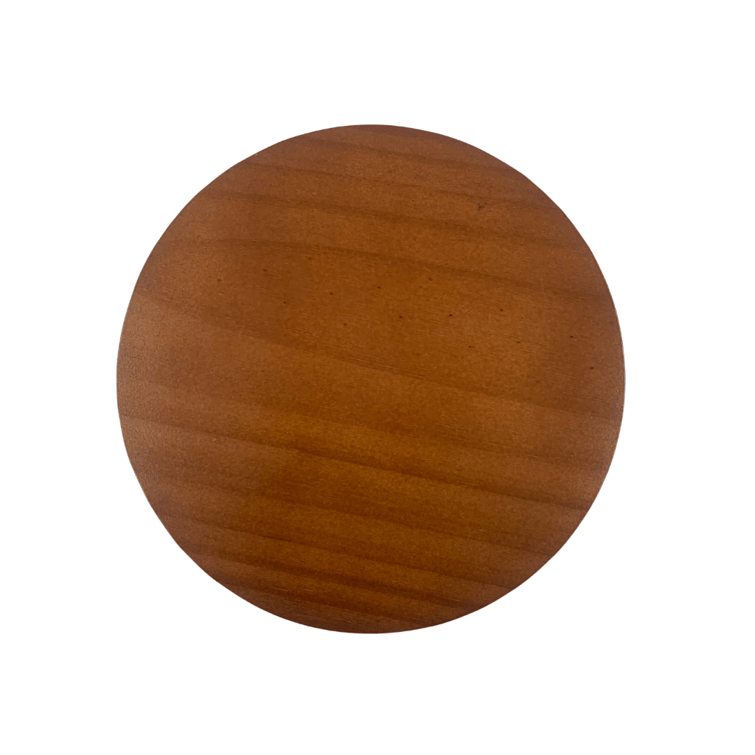 Medium wood grain timber lid