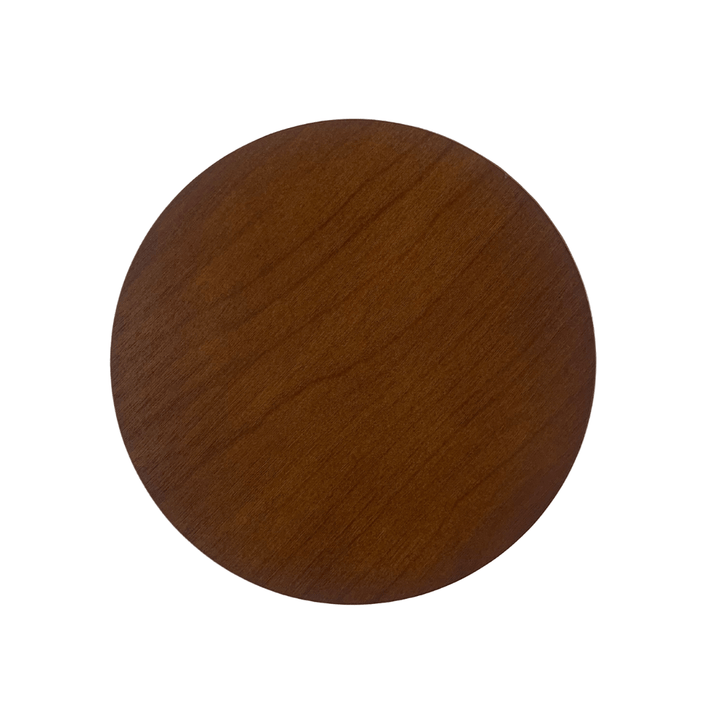 Dark grain timber lid