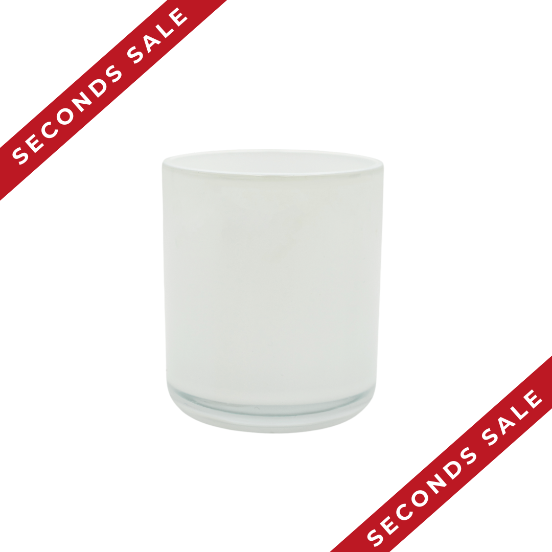 Sienna Candle Jar - Opaque with Clear Base - Large - SECONDS SALE