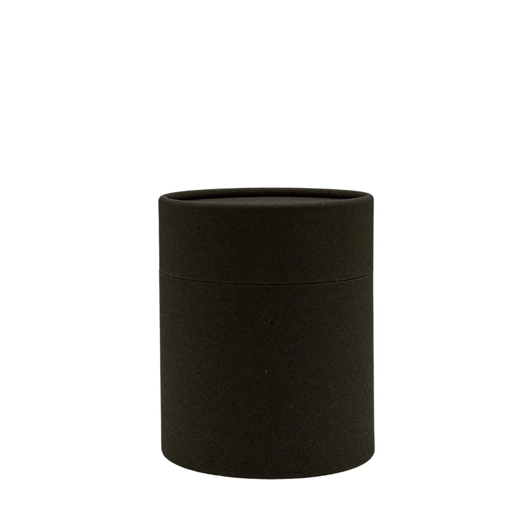 matte black kraft tube packaging for small candle jar