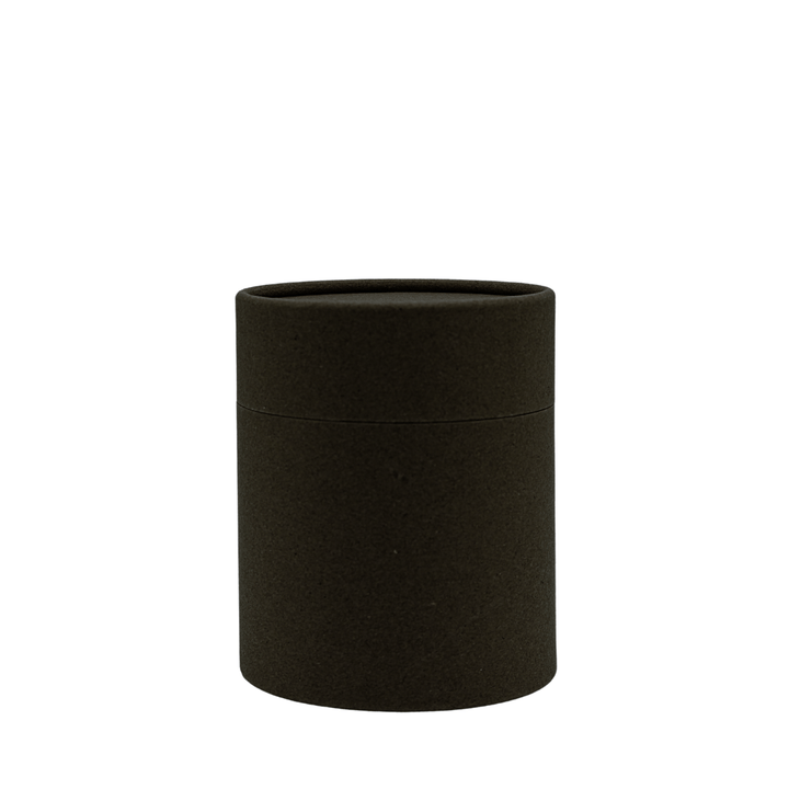 matte black kraft tube packaging for small candle jar