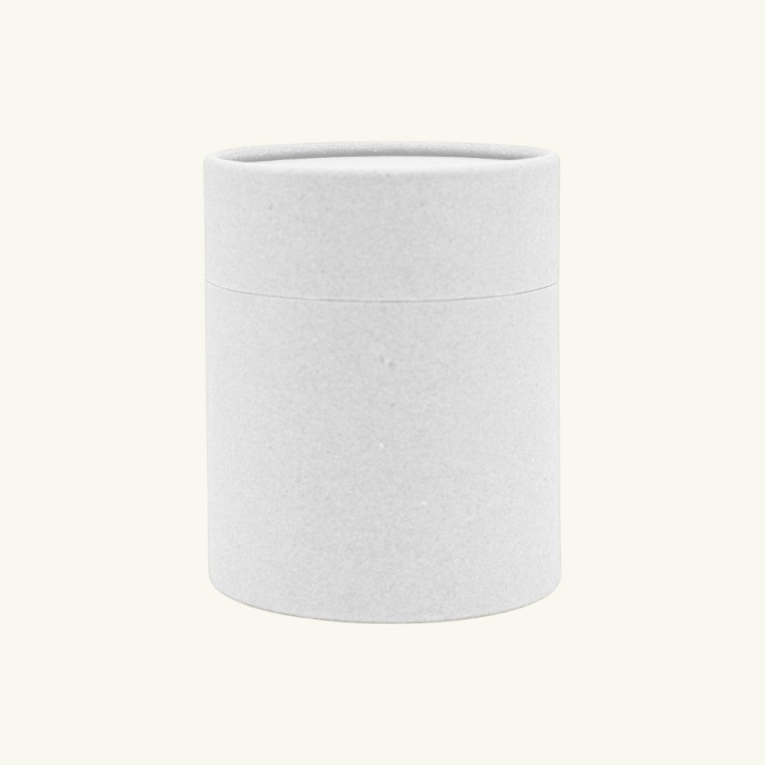 matte white coated tube candle packaging for small candle jar