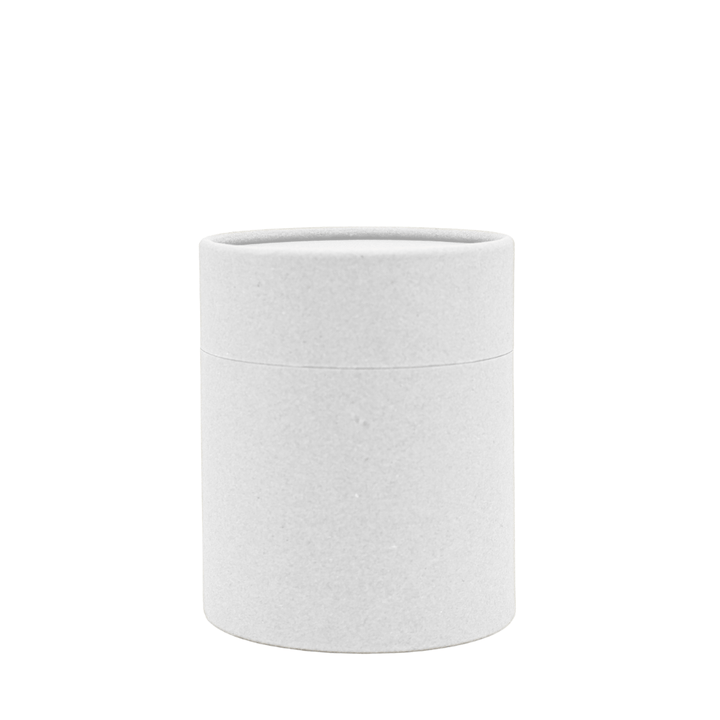 matte white coated tube candle packaging for small candle jar