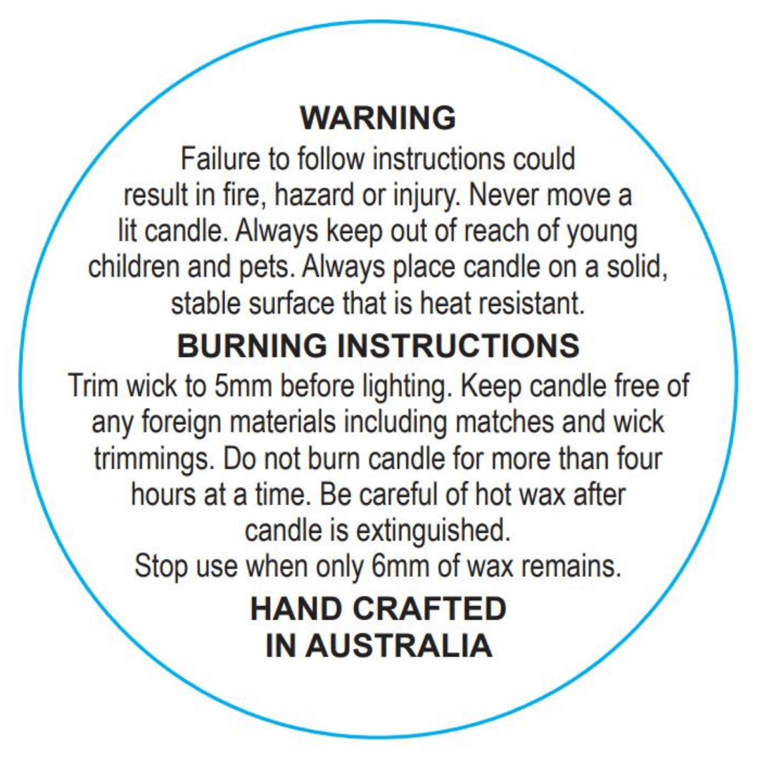 Warning Labels - Candle